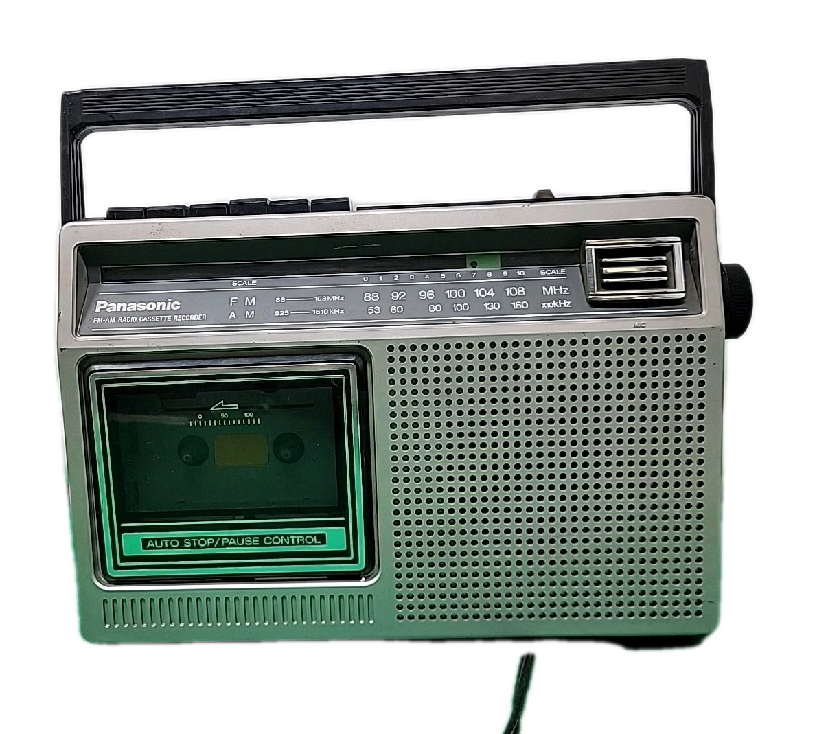 vintage panasonic fm am (radio Works) (cassette Does Not Work) rx-1230