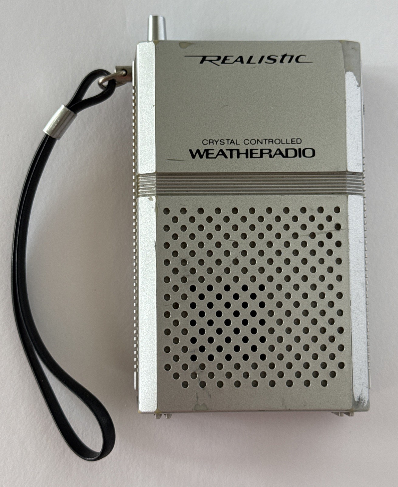 Realistic Weatheradio Alert Weather Radio Model 12-161 Works Silver Vintage