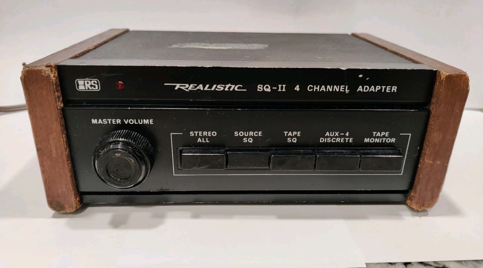 Realistic SQ-II 4 Channel Adapter Real Wood 120v 60hz 5W 31-4001 Radioshack Work