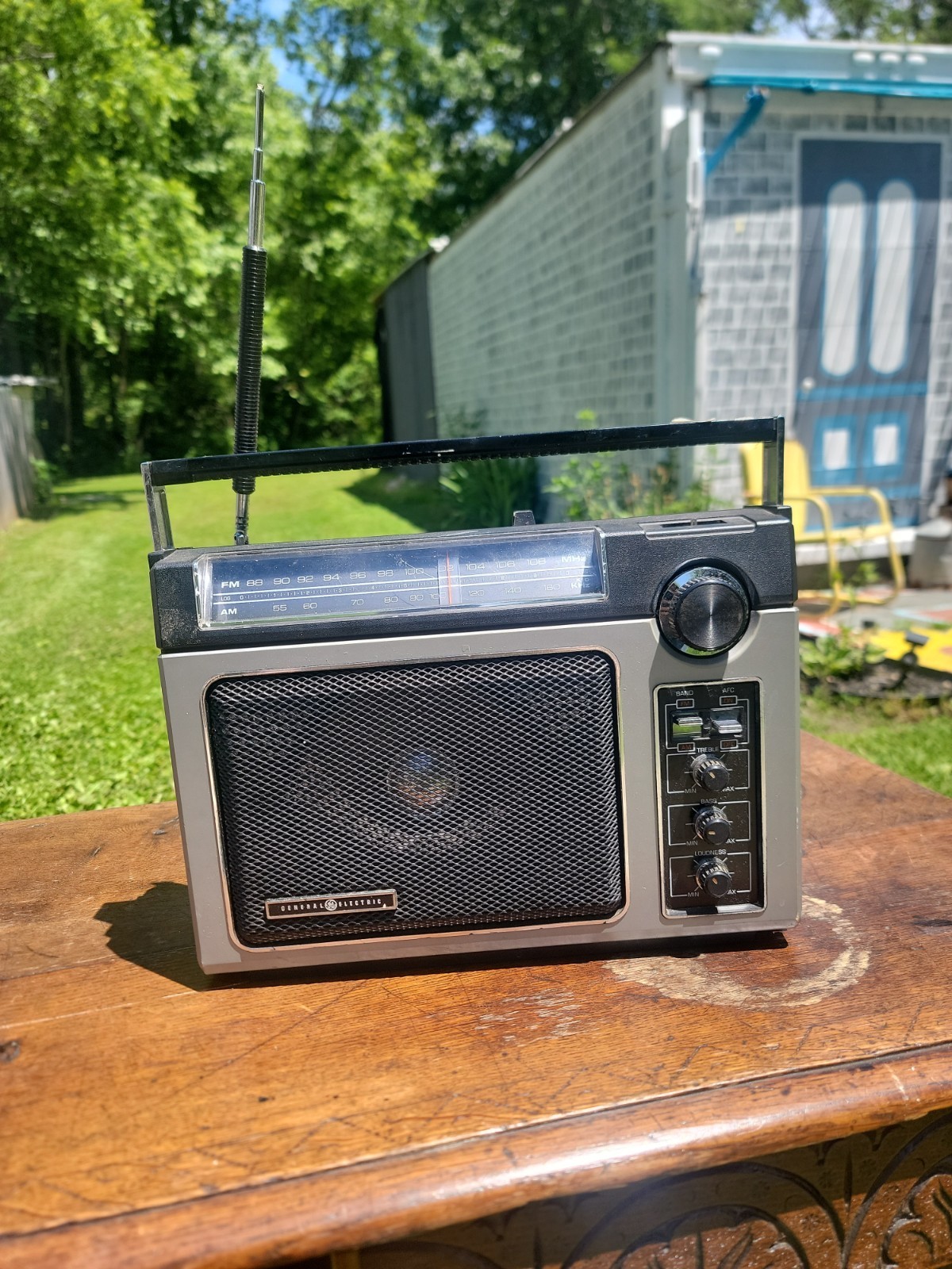 General Electric Super Radio GE 7-2880B Long Range Black/Silver Working/0526ys5