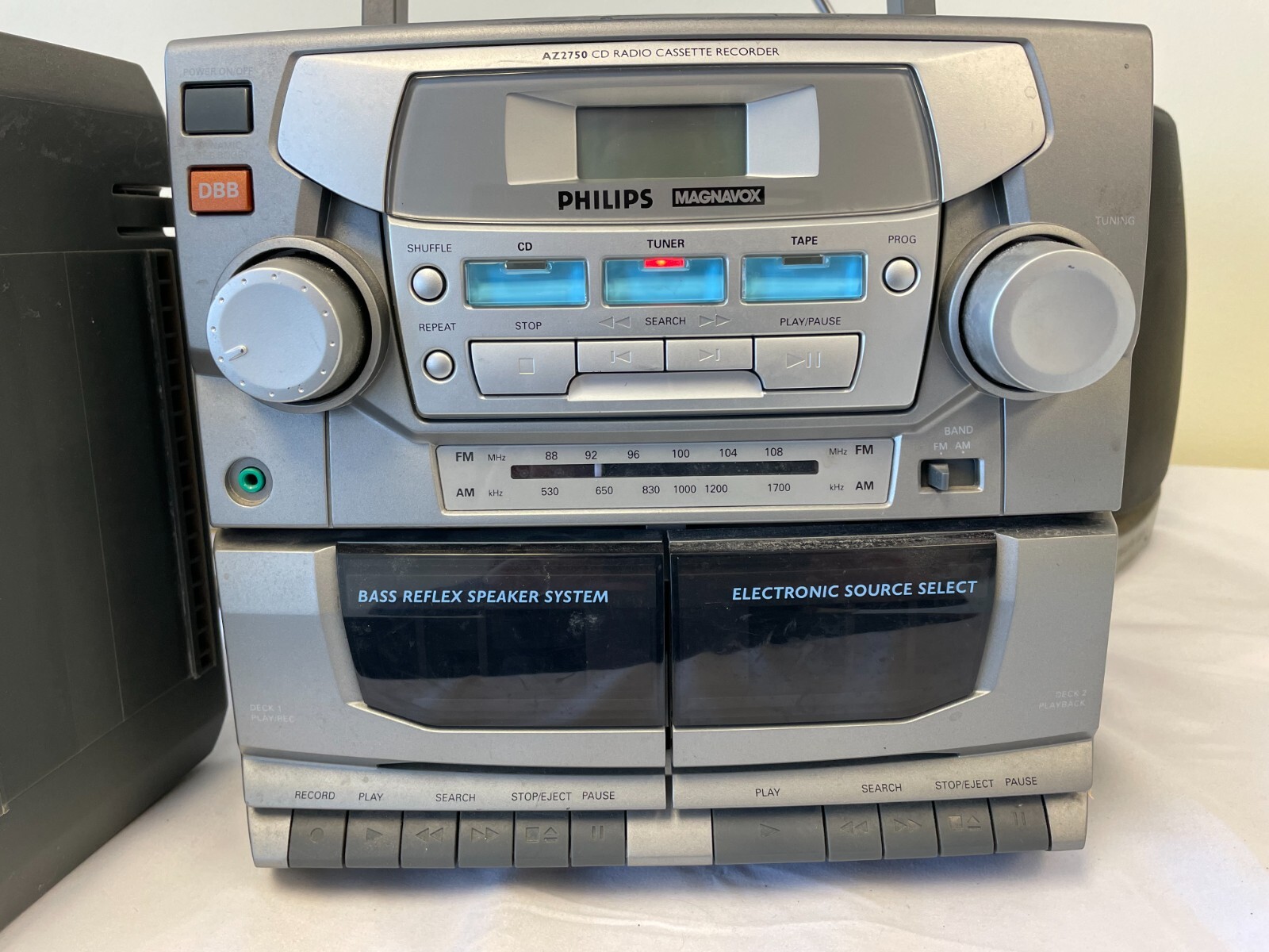 Philips AZ-2750 CD Radio (AM-FM) Cassette Recorder